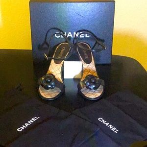CHANEL” wedge sandals Eu 41” (11) 💯%❤️🌹